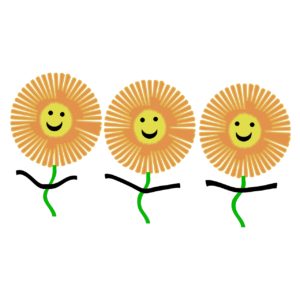 sunflowers, happy, happiness